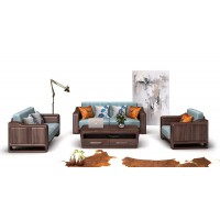 意式风范系列家具：1+2+3沙发HSF-01