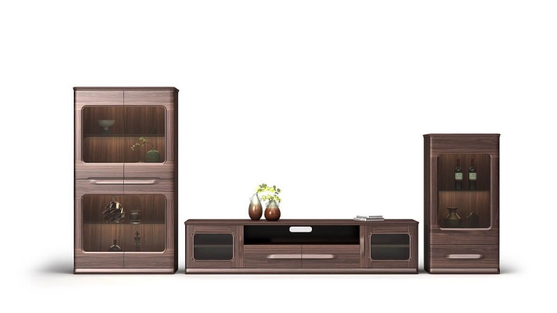 意式风范系列家具：组合柜（高柜HM-01A电视柜HM-01B矮柜HM-01C）