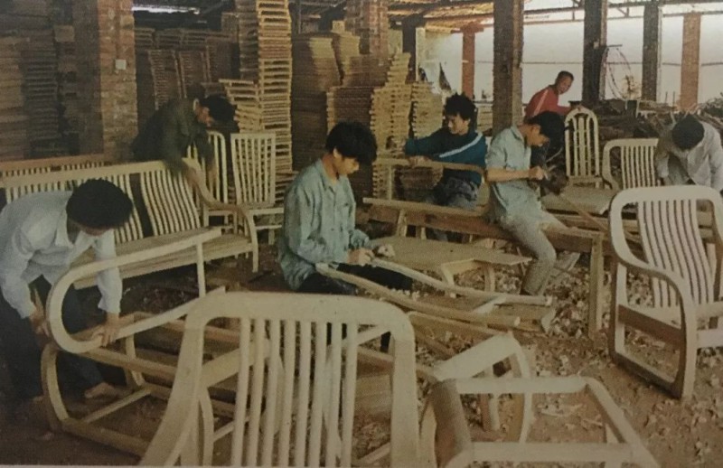 90年代初期的家具厂