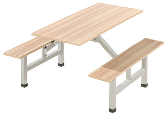 四人位木板条凳餐桌W-33#