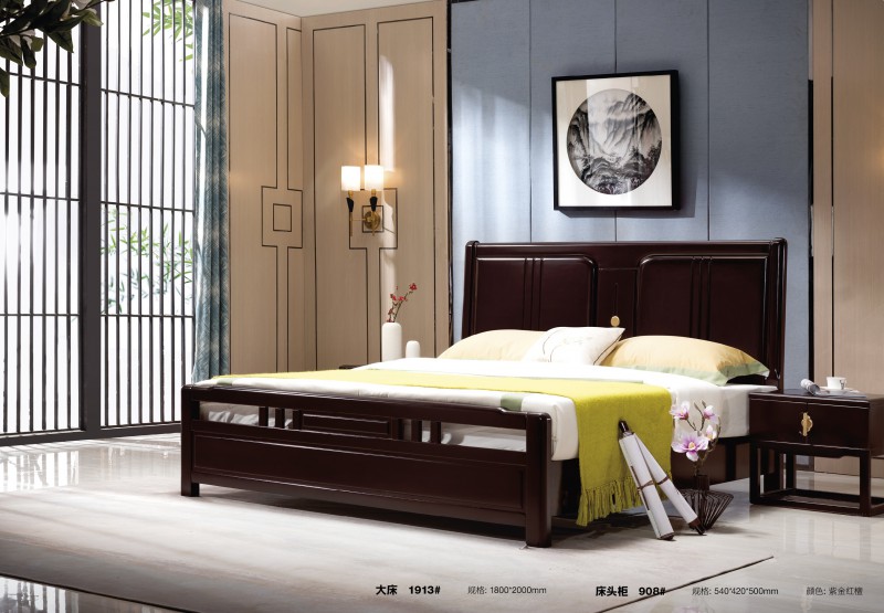 世华新中式家具:大床1913