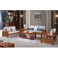 长城橡木客厅系列家具：沙发020#（1+2+3）