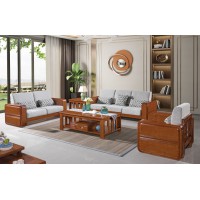 长城橡木客厅系列家具：沙发036#（1+2+3）