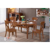 长城餐桌椅家具：餐台H-860#（木轨跳台）、餐椅183#