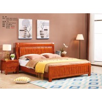富有橡胶木家具：床205