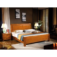 富有橡胶木家具：床285