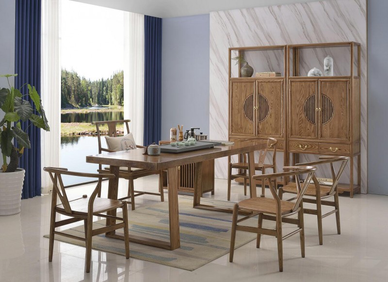 白蜡木家具：大板实木茶桌