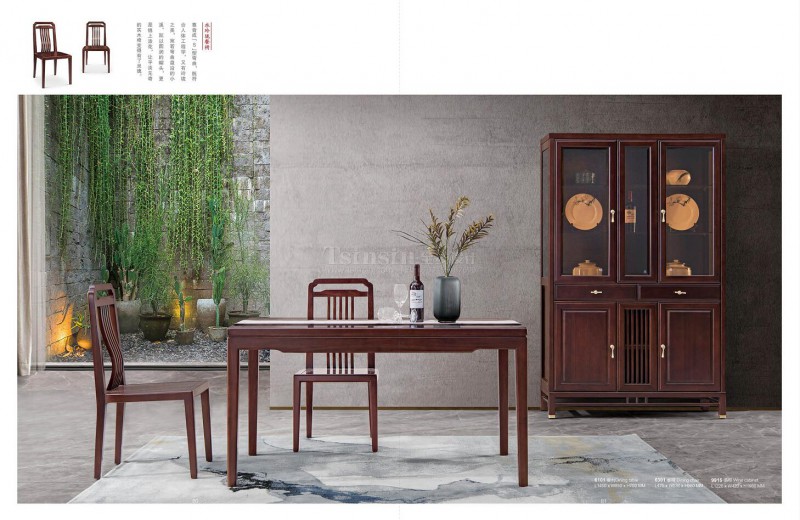 紫金阁桌雅新中式实木家具38