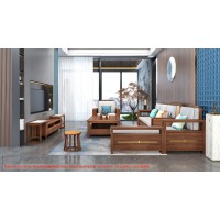康优宝轻奢新中式胡桃木家具：K6H109沙发 转角+单位（B靠背储物箱体薄垫）