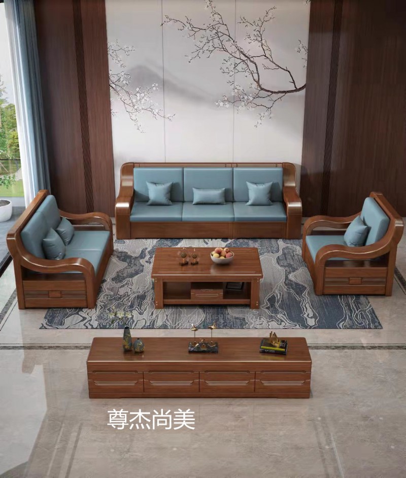 尊杰尚美现代中式沙发