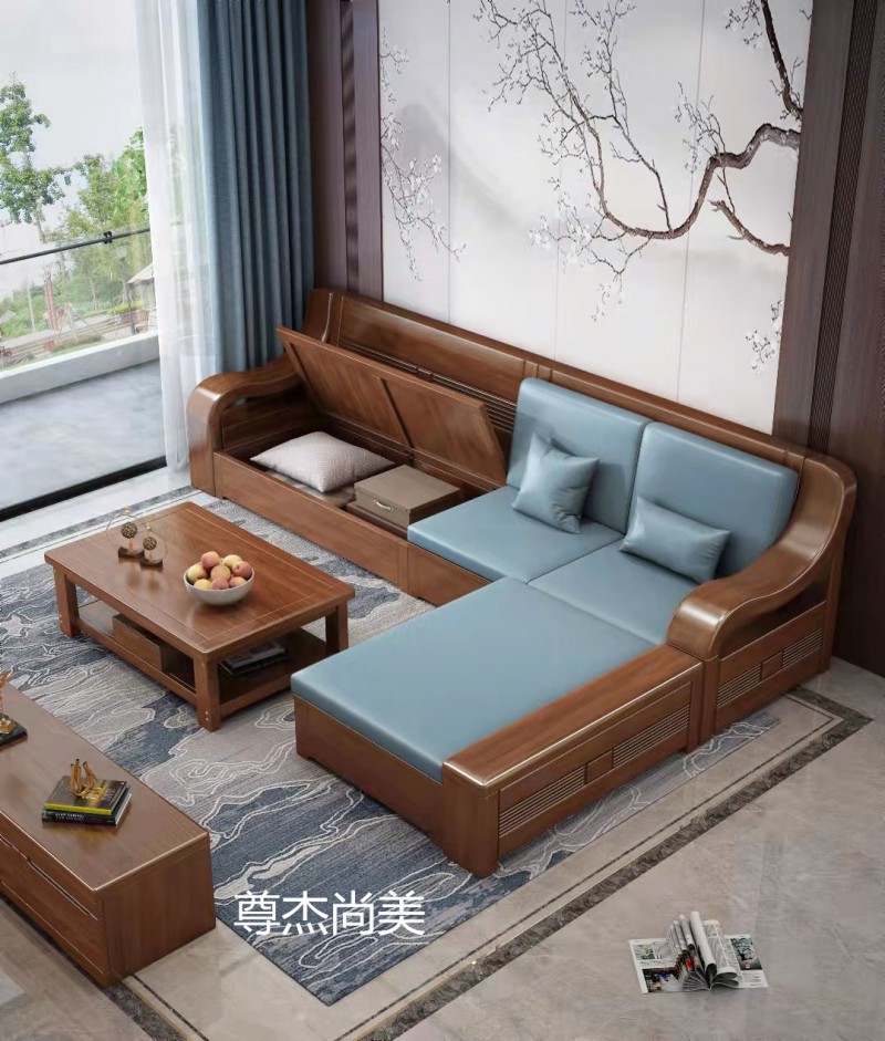 尊杰尚美现代中式沙发