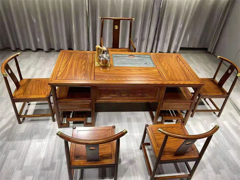 宏亮家具 古典实木茶台茶桌