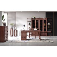 南喜紫金檀木家具：书桌、书椅、书柜