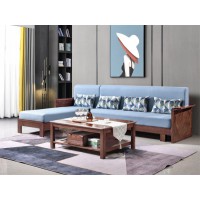 南喜紫金檀木家具：HK201#转角沙发（可配拉床）