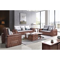 南喜紫金檀木家具：HK103#1+2+3沙发（高箱）