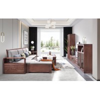 南喜紫金檀木家具：HK109#转角沙发（高箱）