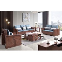 南喜紫金檀木家具：HK112#1+2+3沙发（高箱）