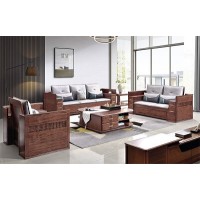 南喜紫金檀木家具：HK111#1+2+3沙发（高箱）