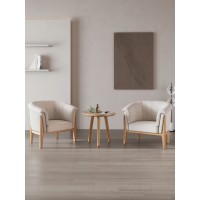 匠者白蜡木系列家具：JD-625原木色休闲椅