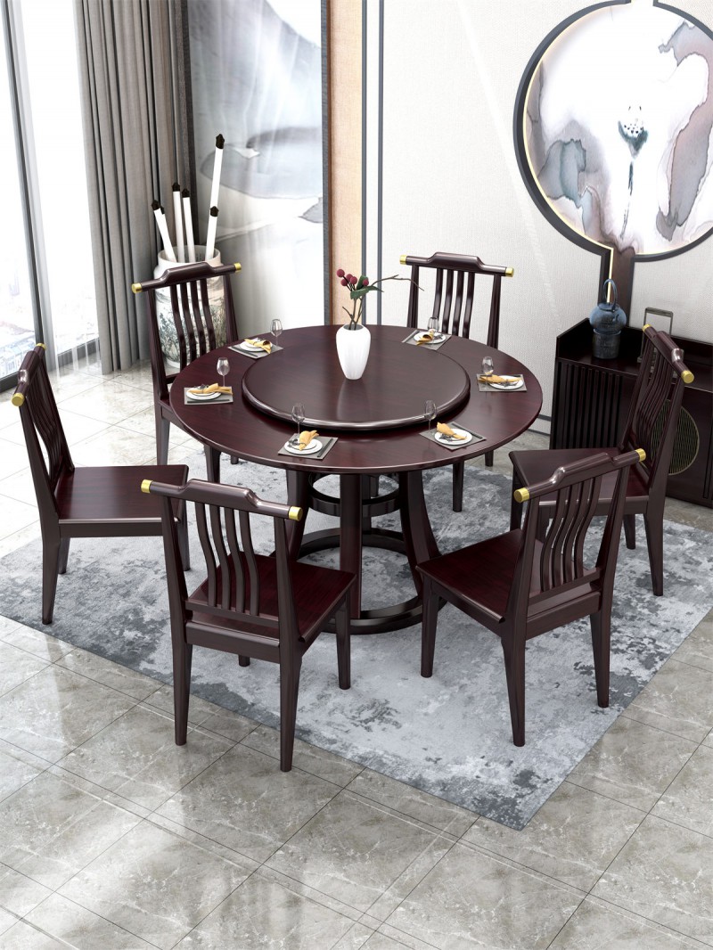 瑞联新中式家具：305#圆圈餐桌