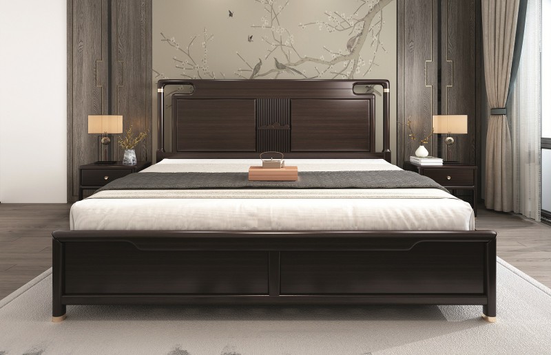 瑞联新中式家具：A52#床