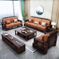 瑞联新中式家具：810#厚垫高靠沙发