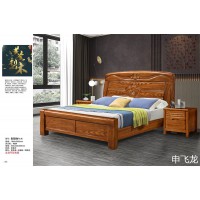 申飞龙家具，南康乌金木床、花梨色实木床，江西中式实木床生产厂家，飞龙家具公司