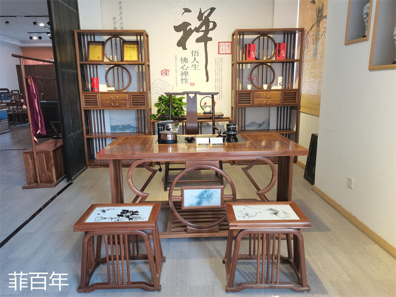 菲百年 新中式禅意风格瓷木艺术家具