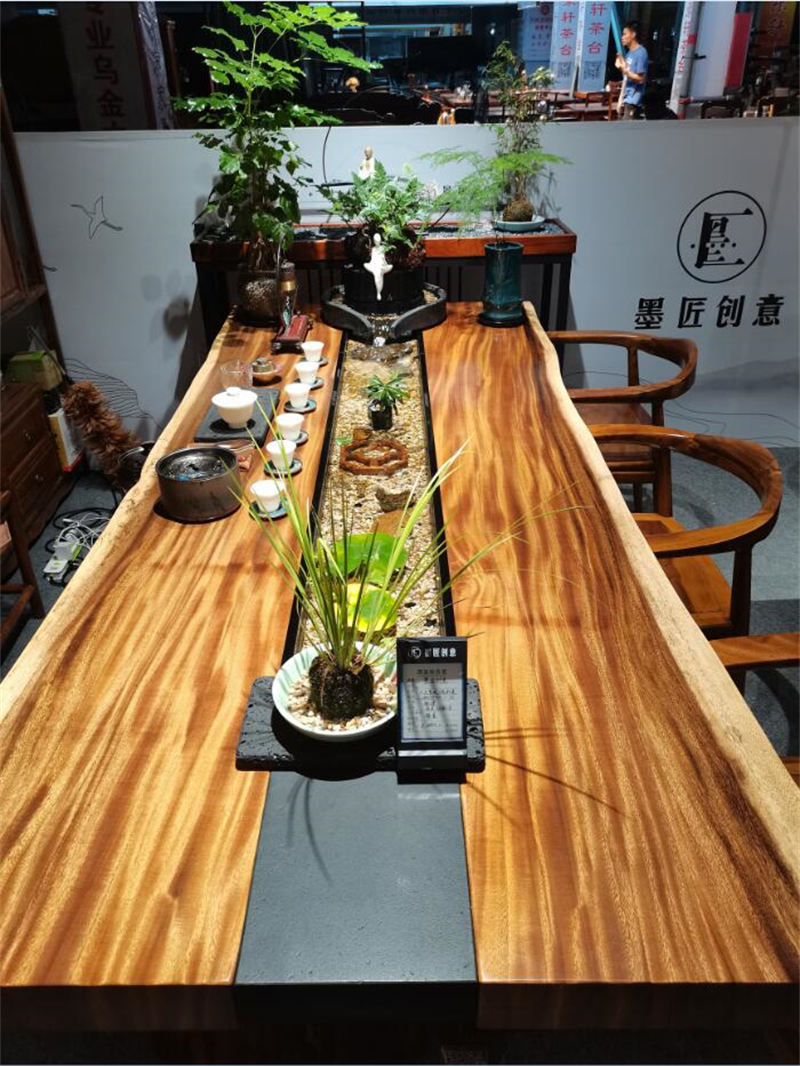 墨匠创意 人文景观流水茶桌展厅实拍