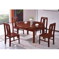 长城新中式乌金木餐桌W-1023#、餐椅W0012#