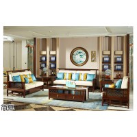 古玥新中式家具，江西南康新中式沙发、罗汉床、床、餐桌生产厂家，上海简慕家居